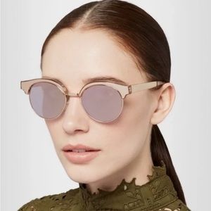 Le Spec Mirrored Sunglasses with Case